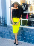 Neon Yellow skirt